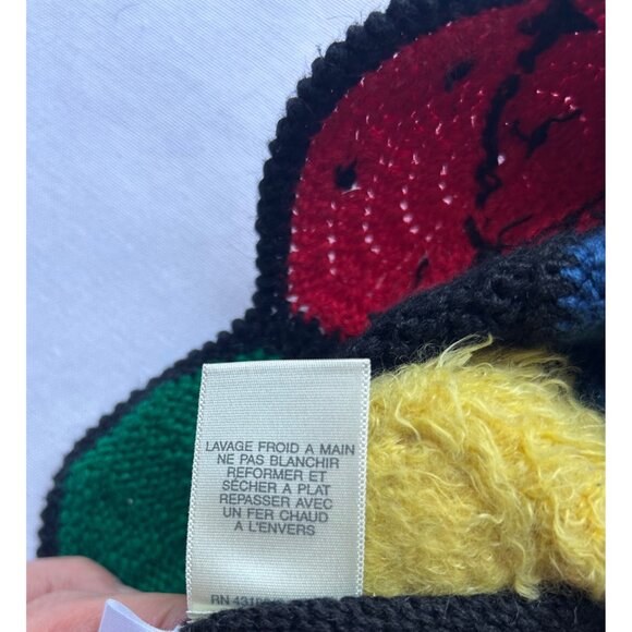 Susan Bristol Sz S Hand Embroidered Novelty Zoo Animal Zip Up Cardigan Wacky - Picture 12 of 12